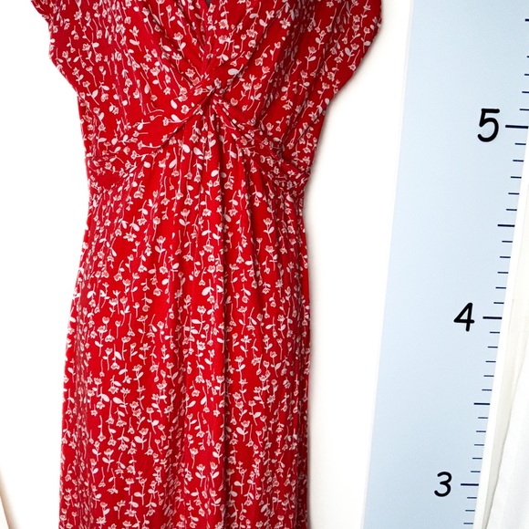 Lands’ End Orange Floral Maxi Dress Medium 10-12 Women's - Picture 1 of 14